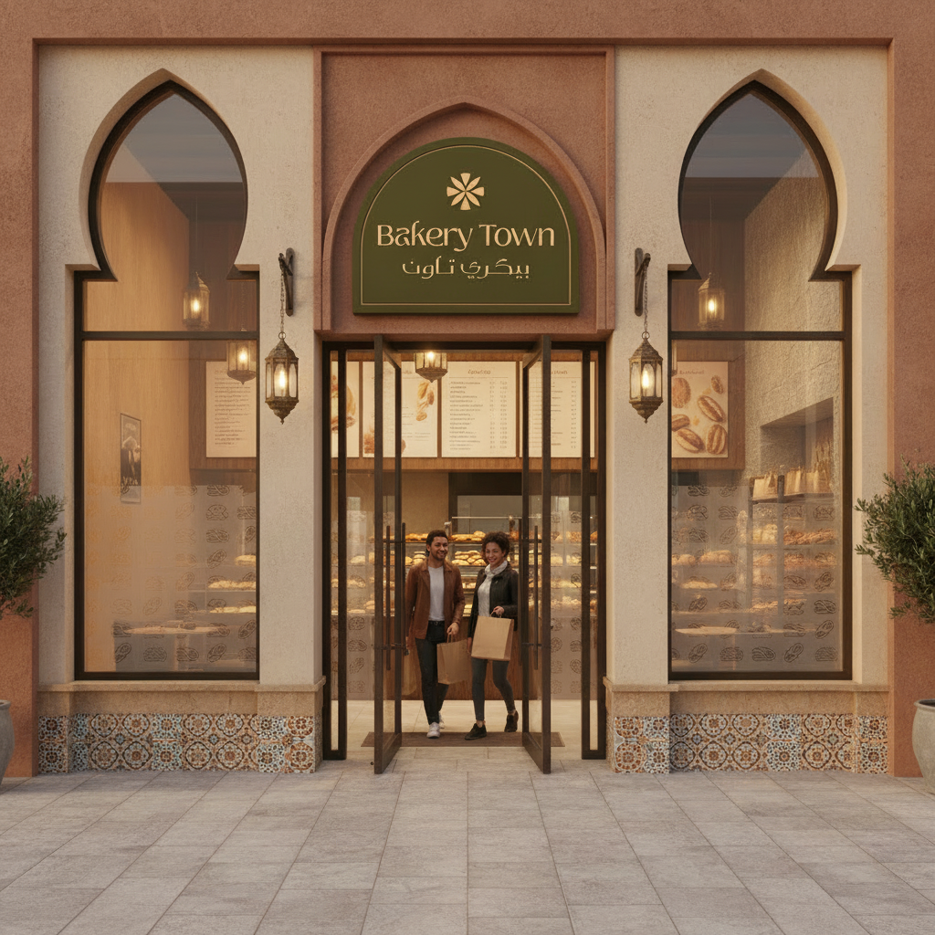 Bakery Town · Branding · Saudi Araiba - eje