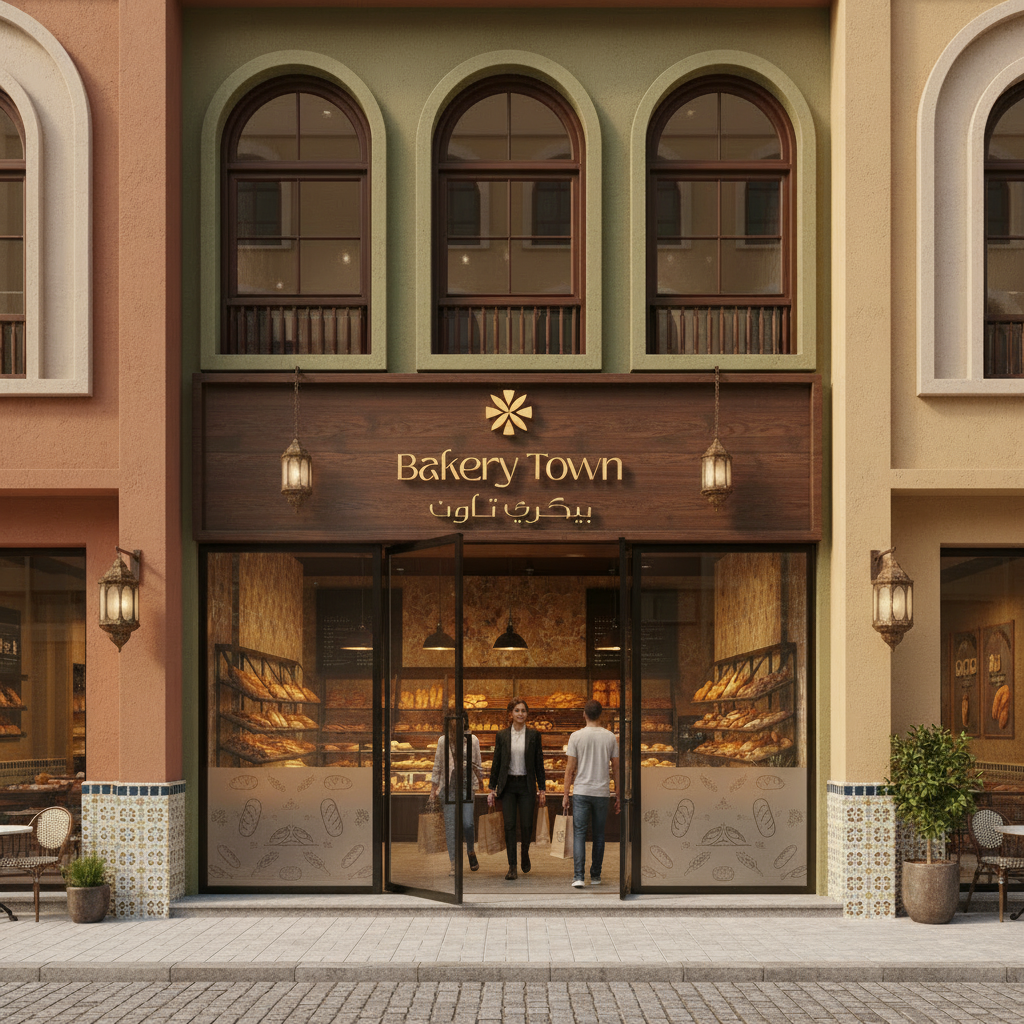 Bakery Town · Branding · Saudi Araiba - eje