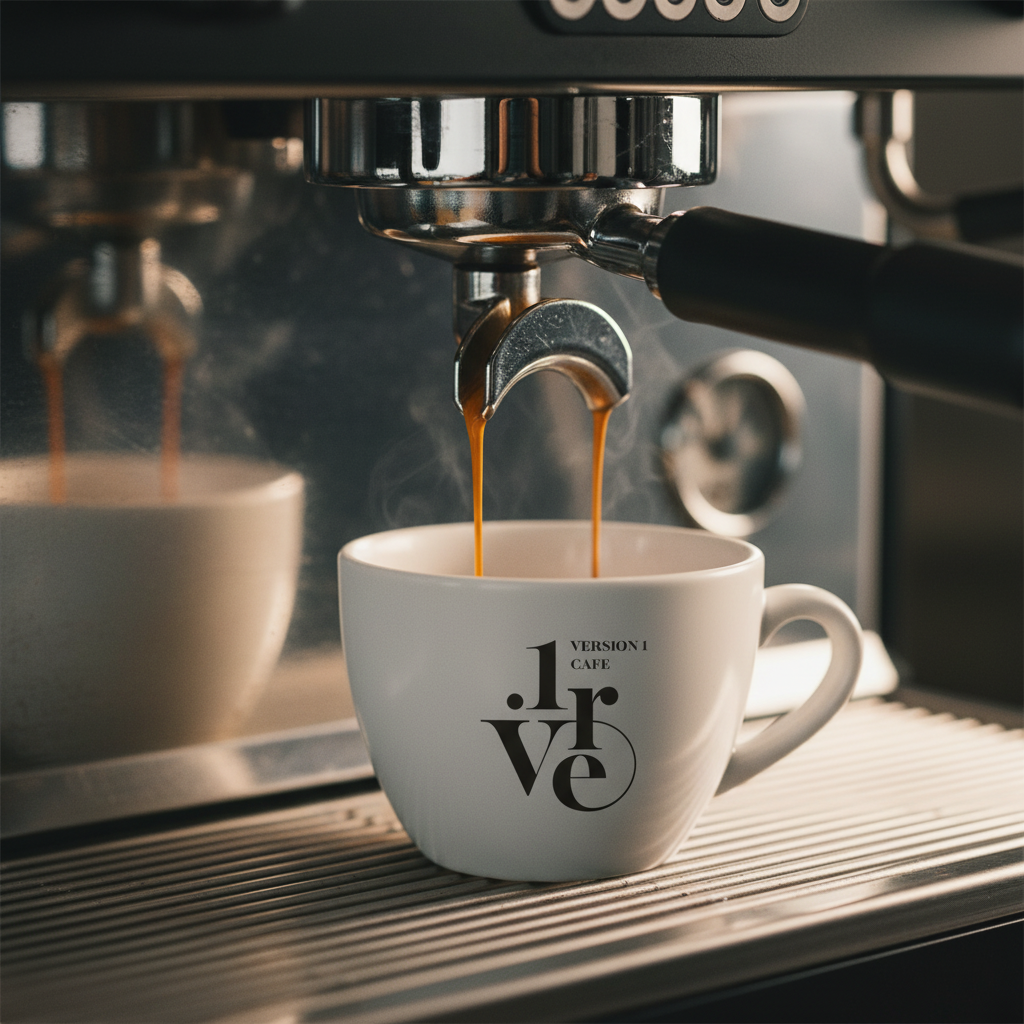 Version 1 Café  · Branding · Saudi Arabia - eje