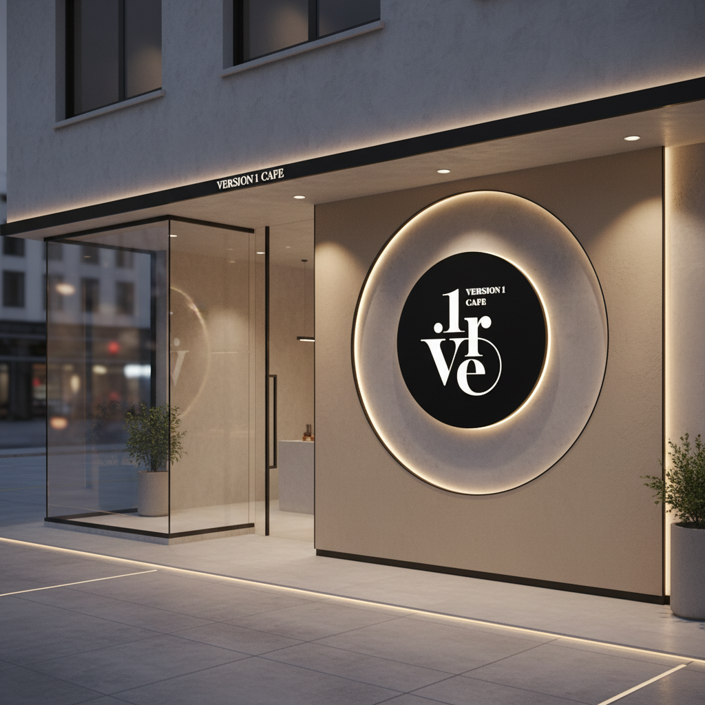 Version 1 Café  · Branding · Saudi Arabia - eje