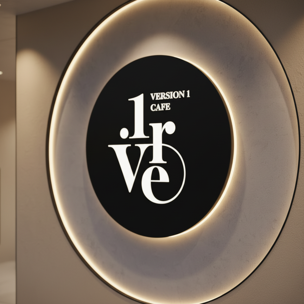 Version 1 Café  · Branding · Saudi Arabia - eje