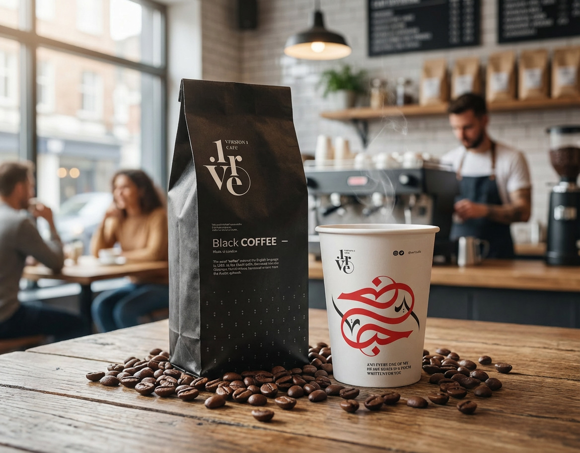 Version 1 Café  · Branding · Saudi Arabia - eje