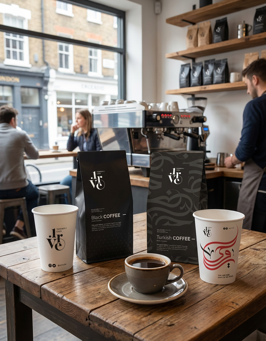 Version 1 Café  · Branding · Saudi Arabia - eje