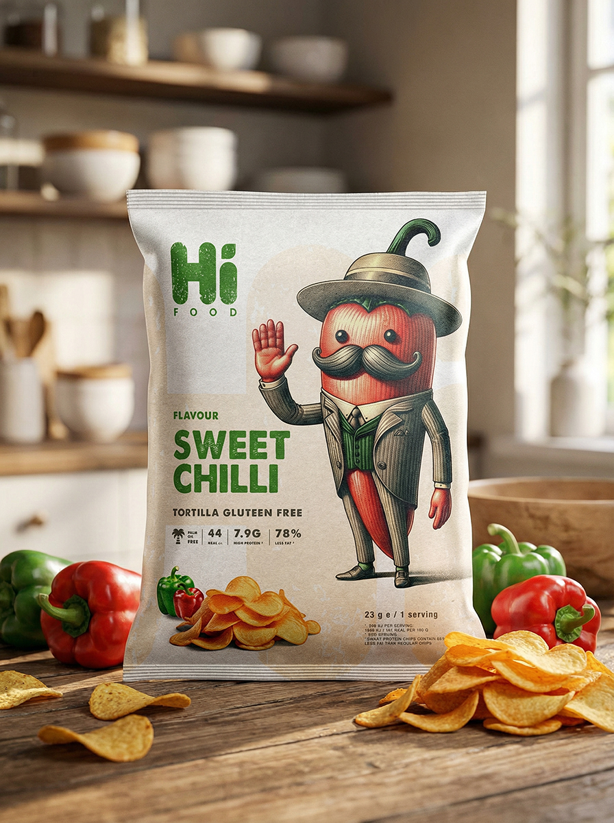 Hi Food · Packaging Design · KSA - eje
