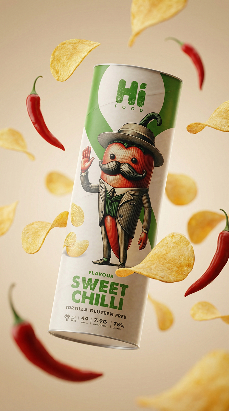 Hi Food · Packaging Design · KSA - eje