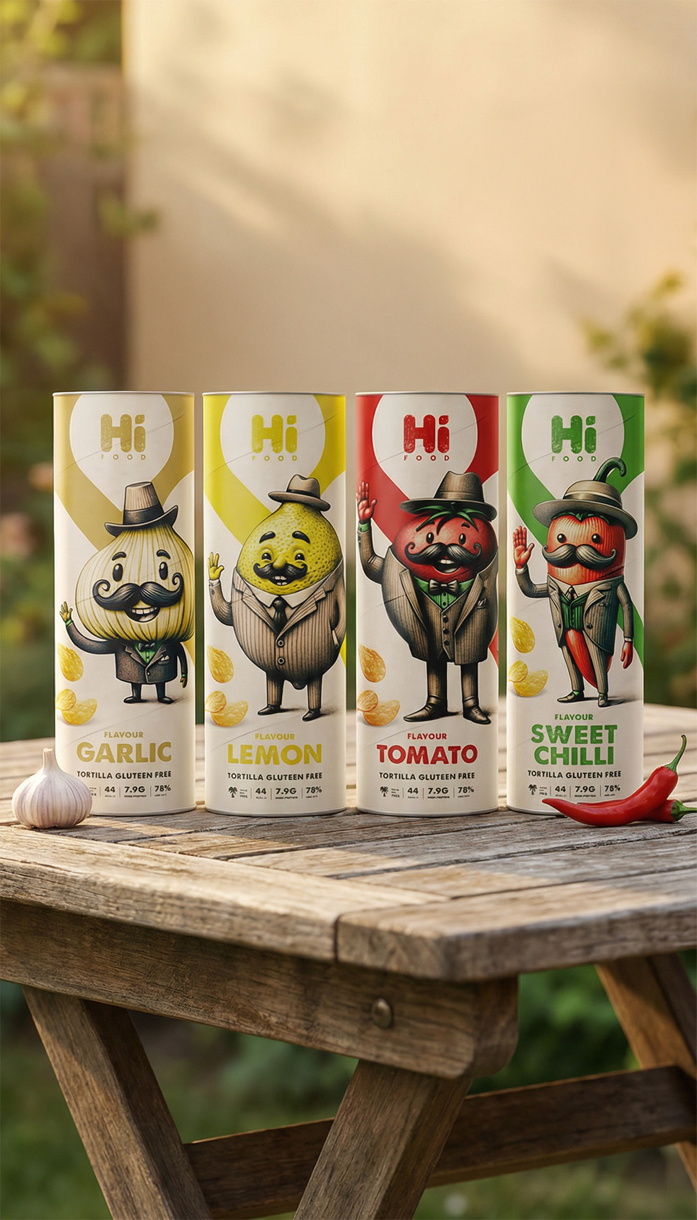 Hi Food · Packaging Design · KSA - eje