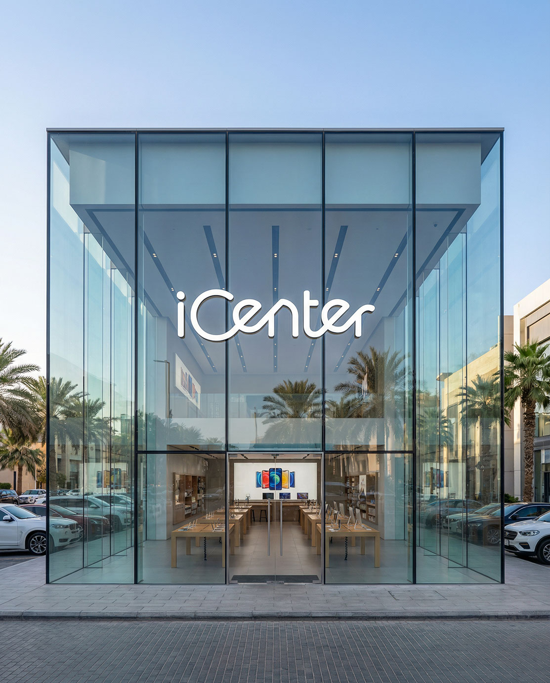 iCenter · Brand Identity · KSA - eje