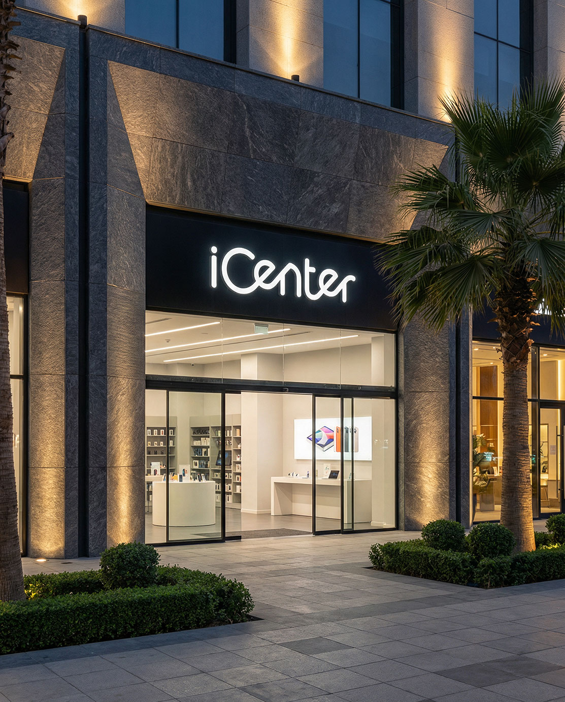 iCenter · Brand Identity · KSA - eje