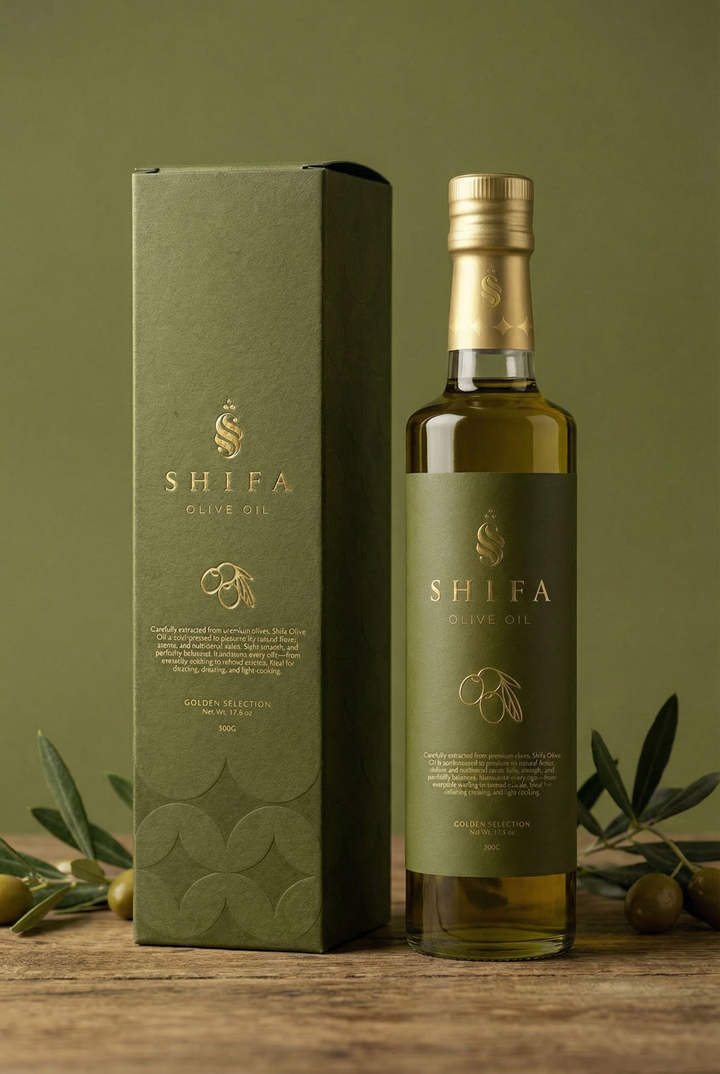 Shifa Olive Oil · Brand Identity · UAE - eje