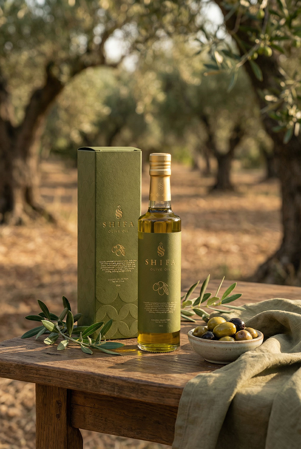 Shifa Olive Oil · Brand Identity · UAE - eje