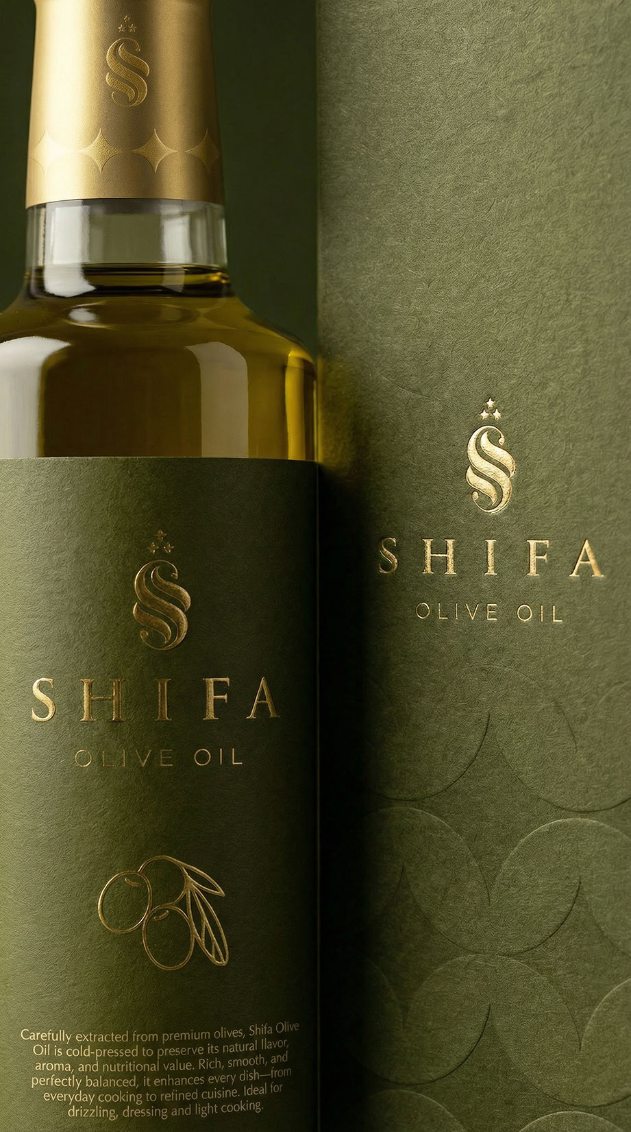 Shifa Olive Oil · Brand Identity · UAE - eje