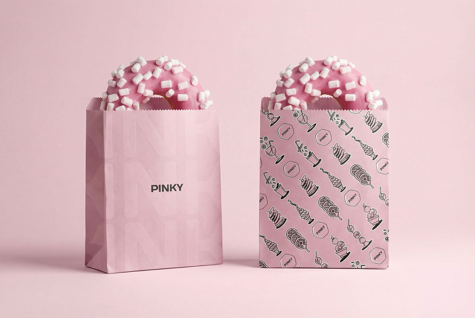 Pinky · Brand Identity · KSA - eje