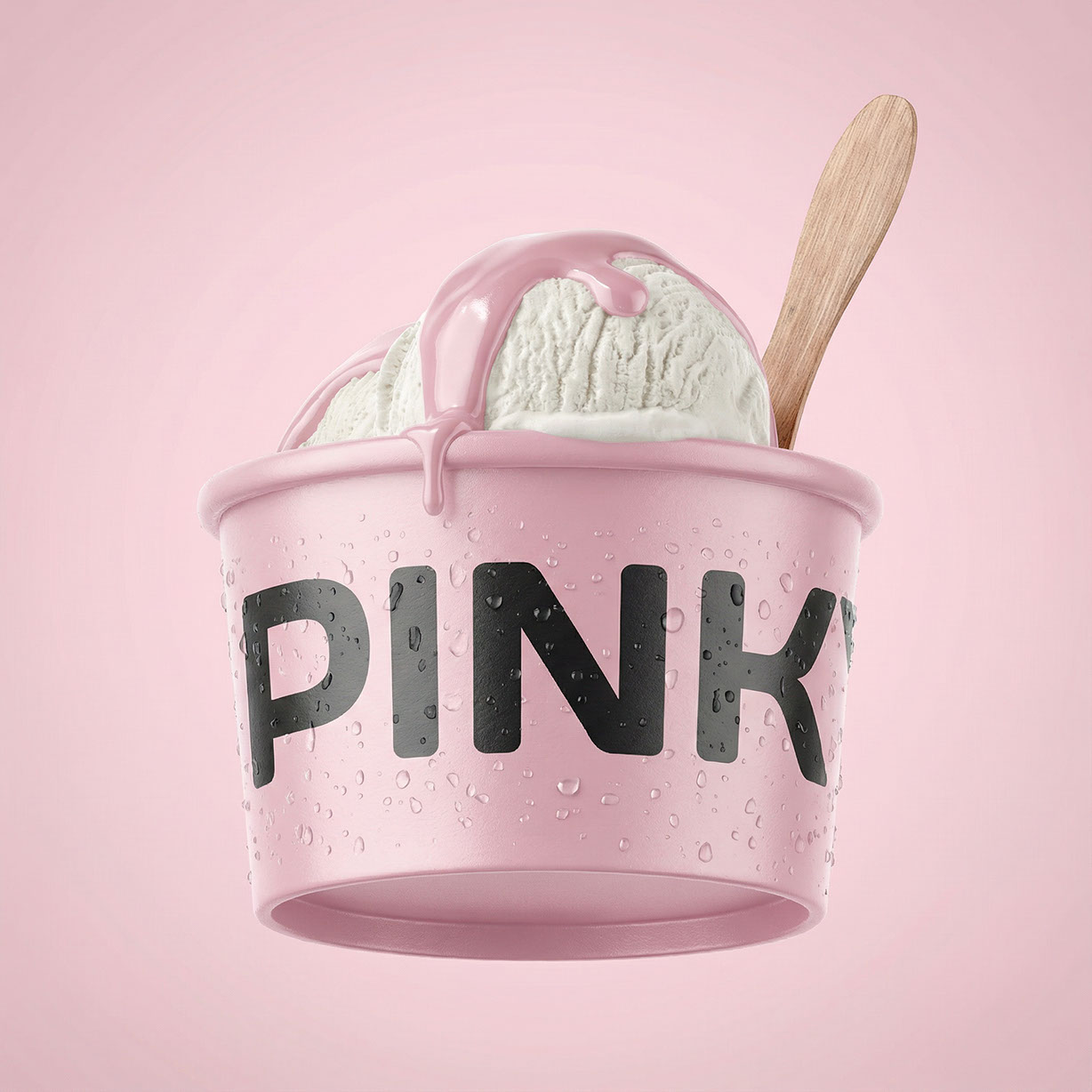 Pinky · Brand Identity · KSA - eje