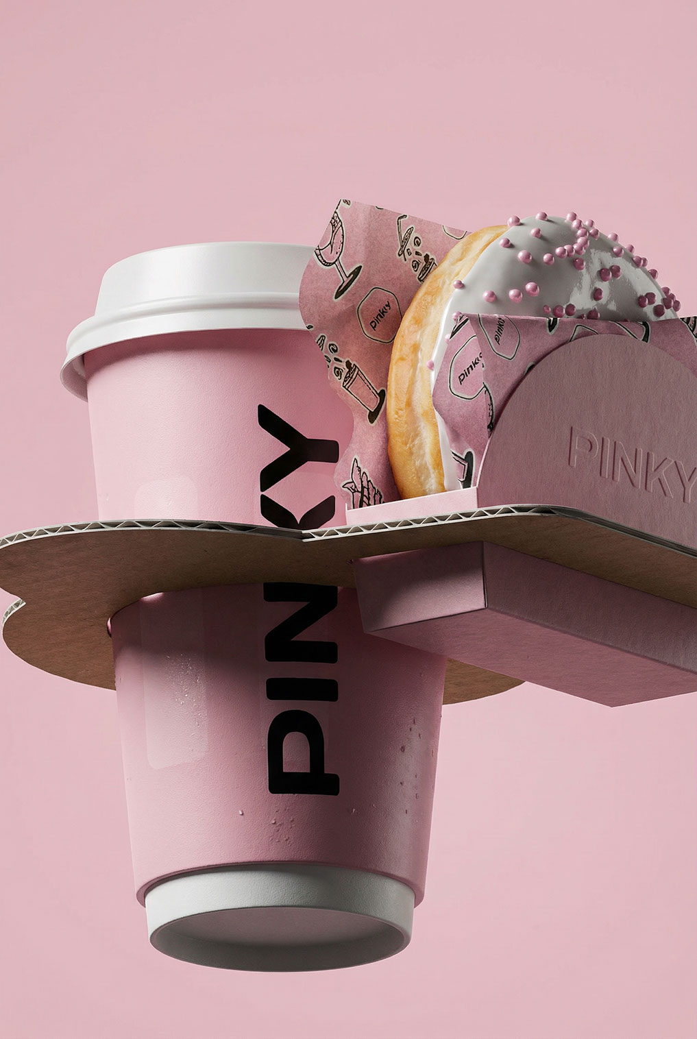 Pinky · Brand Identity · KSA - eje