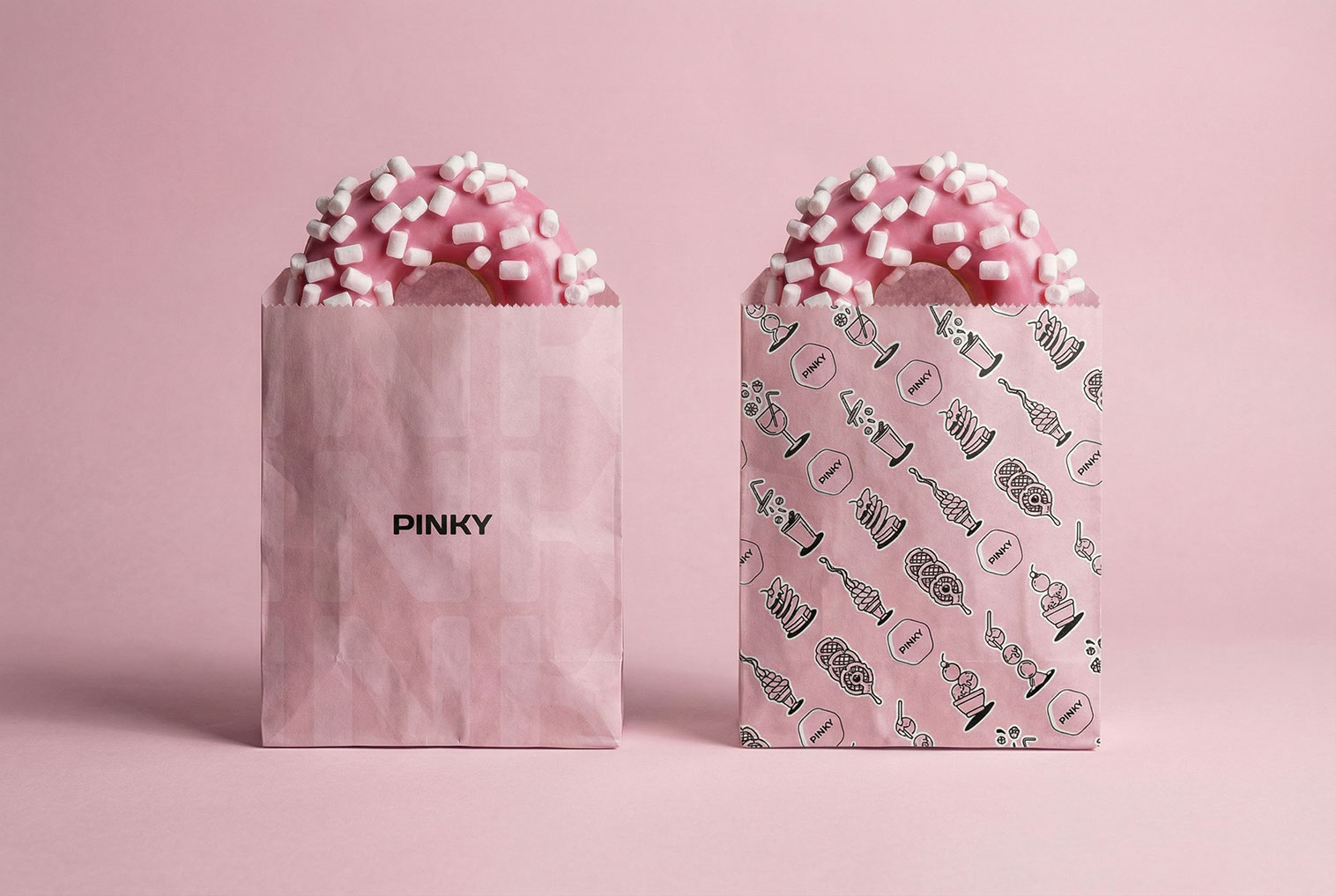 Pinky · Brand Identity · KSA - eje
