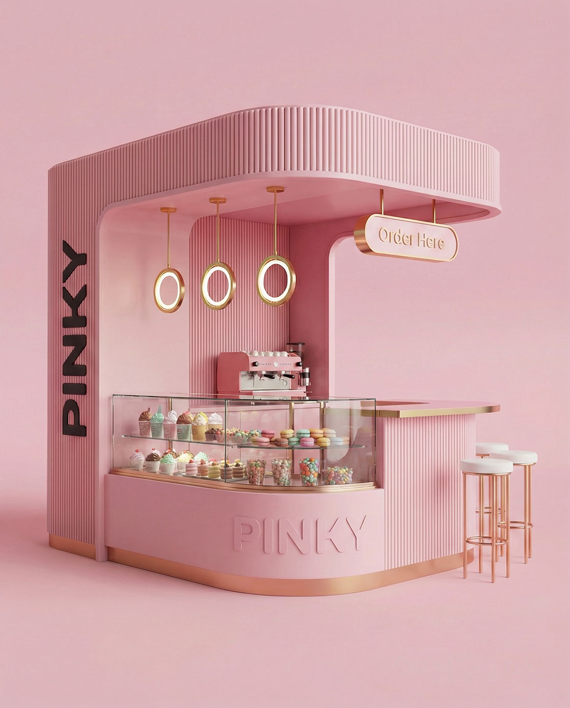 Pinky · Kiosk Design · KSA - eje