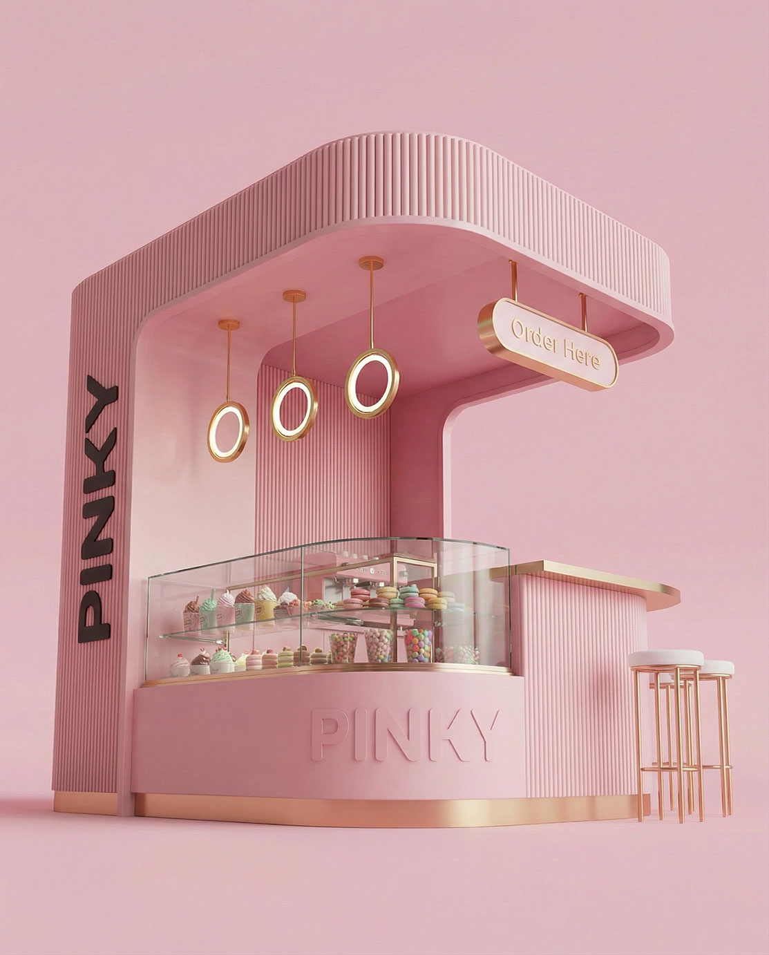 Pinky · Kiosk Design · KSA - eje