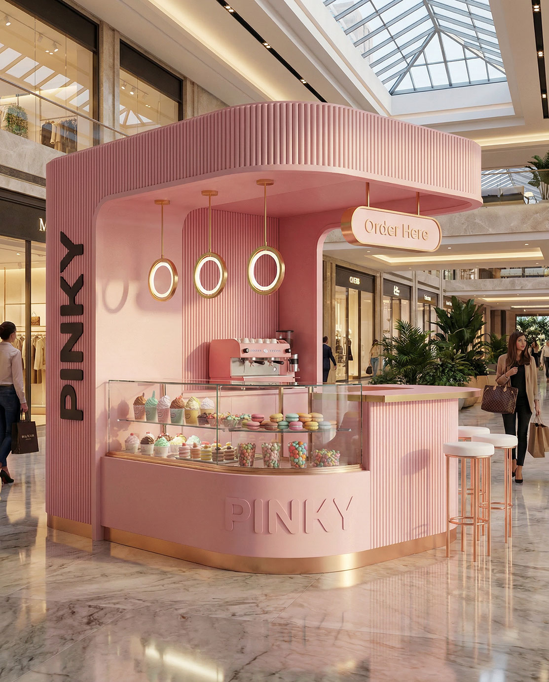 Pinky · Kiosk Design · KSA - eje