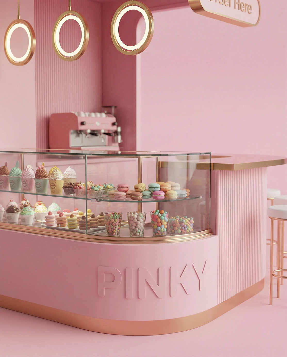 Pinky · Kiosk Design · KSA - eje