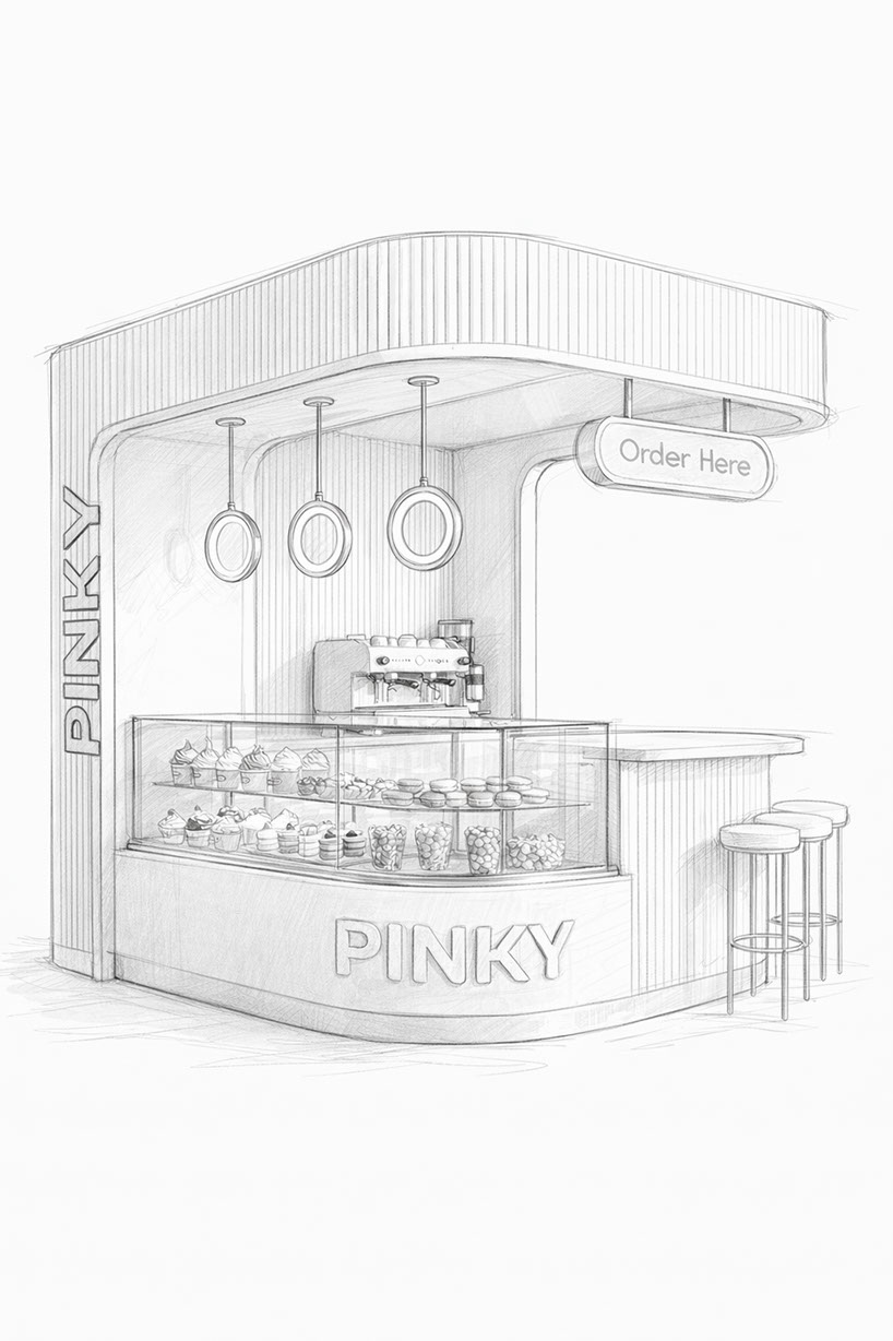 Pinky · Kiosk Design · KSA - eje