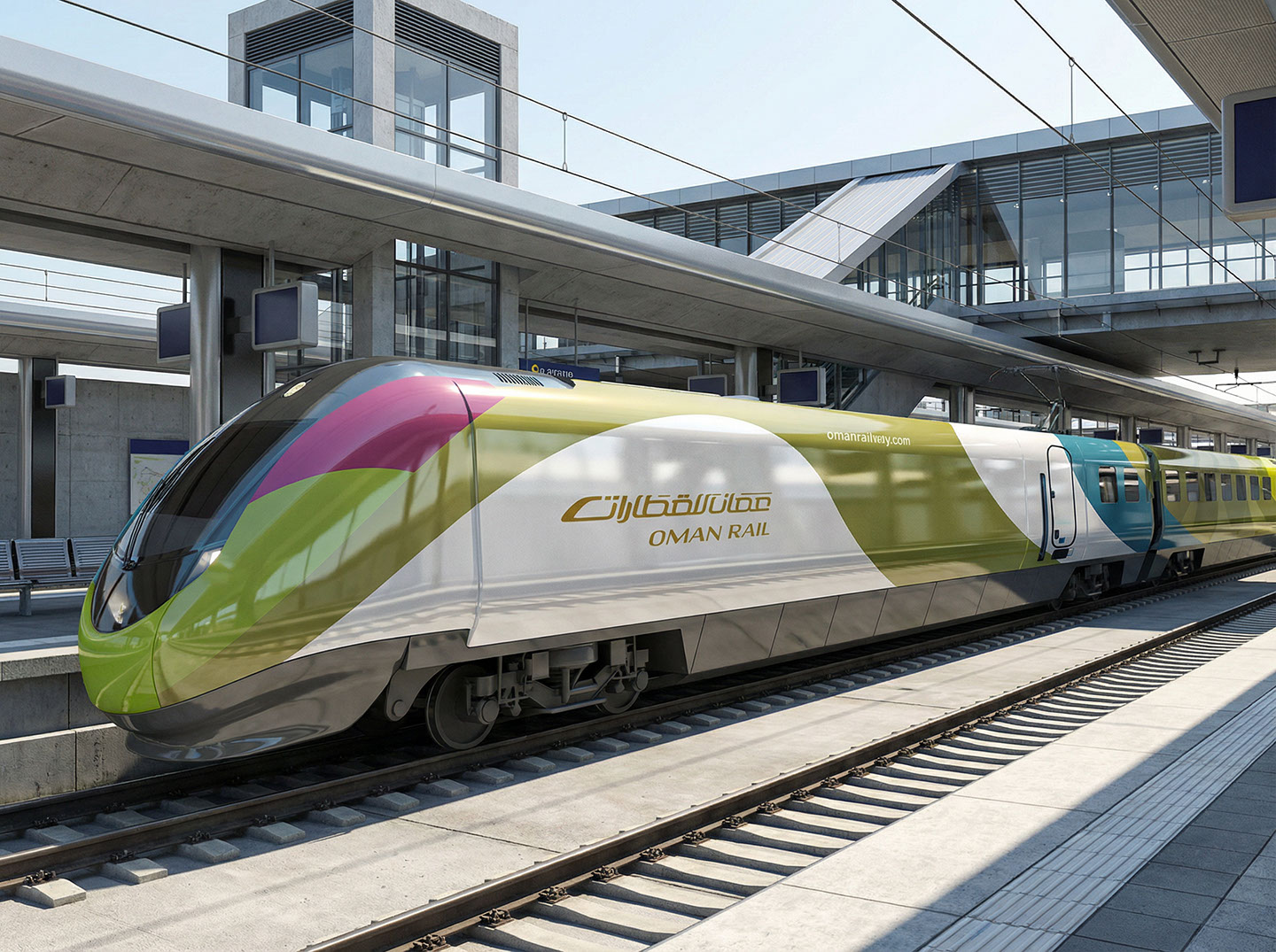 Oman Rail · Branding · Oman - eje