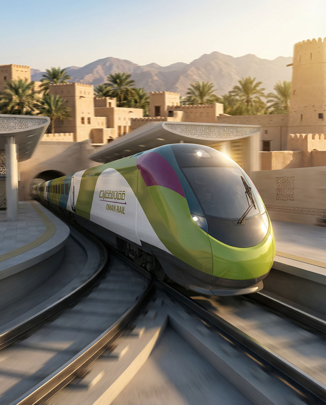 Oman Rail · Branding · Oman - eje