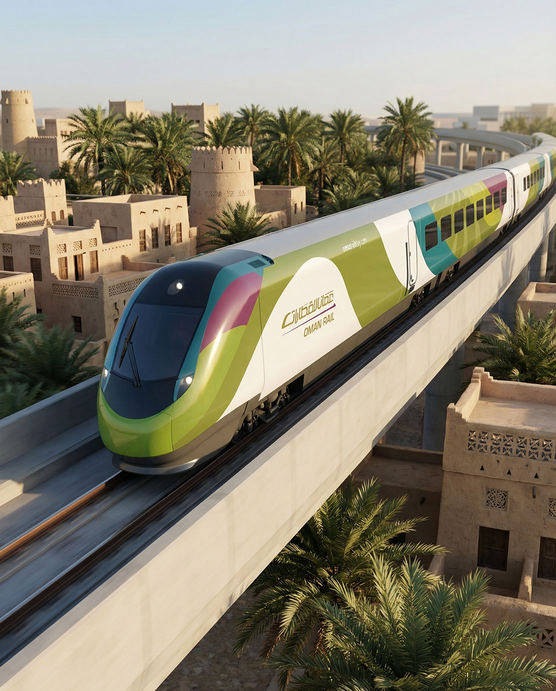 Oman Rail · Branding · Oman - eje