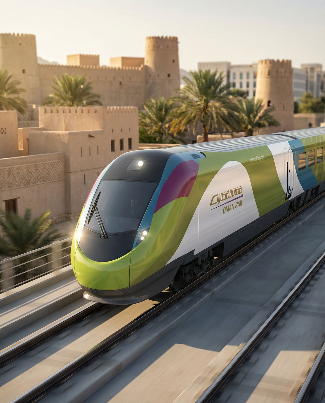 Oman Rail · Branding · Oman - eje
