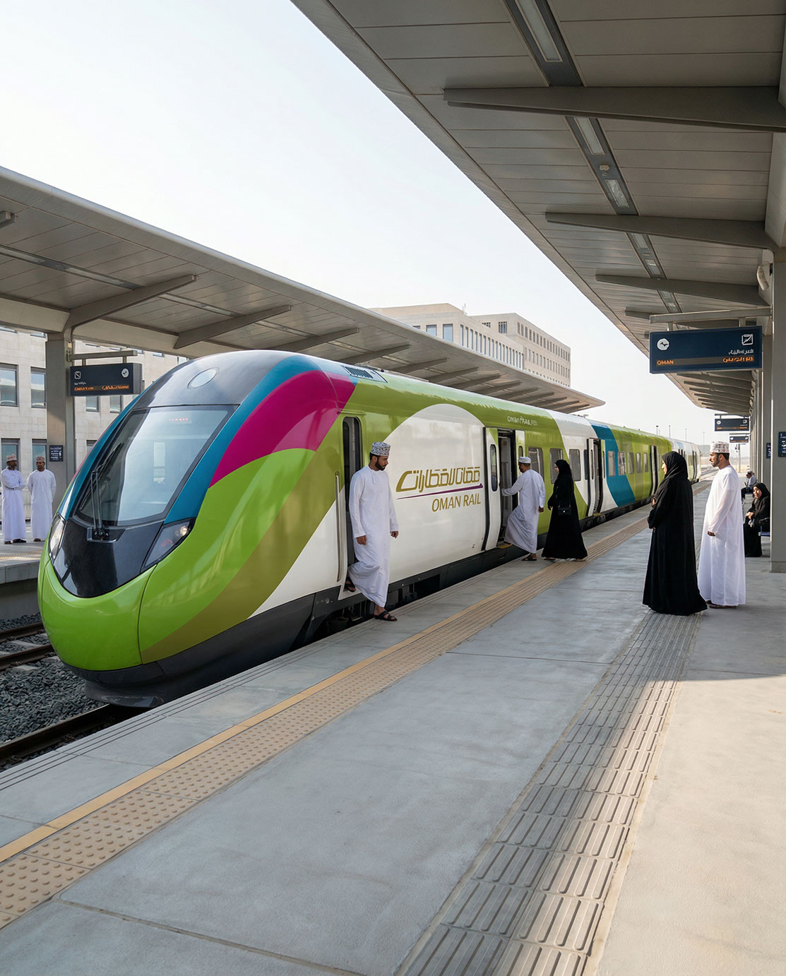 Oman Rail · Branding · Oman - eje