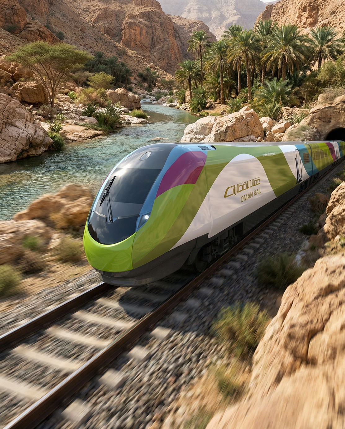 Oman Rail · Branding · Oman - eje