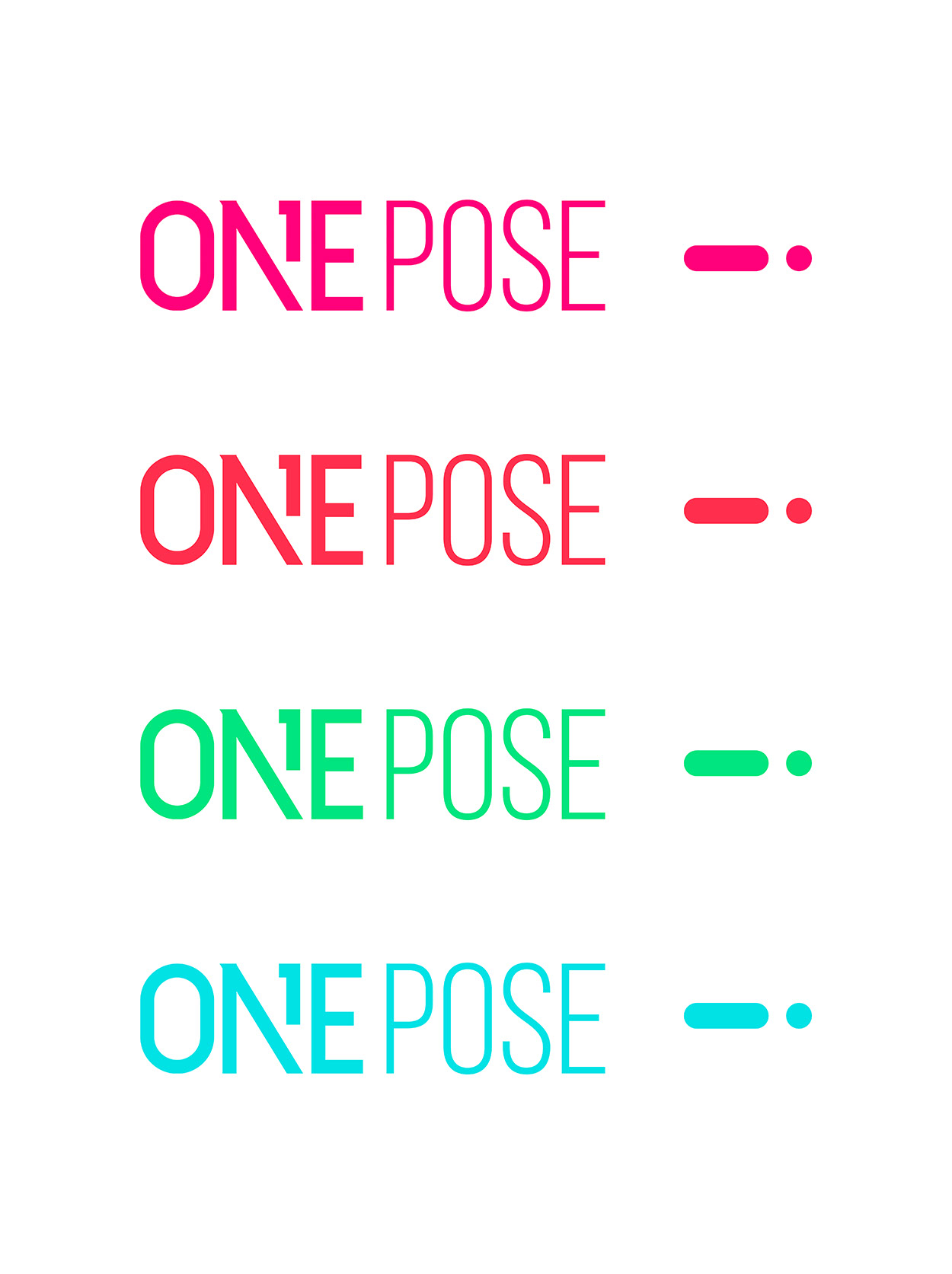 ONE POSE · Brand Identity · KSA - eje