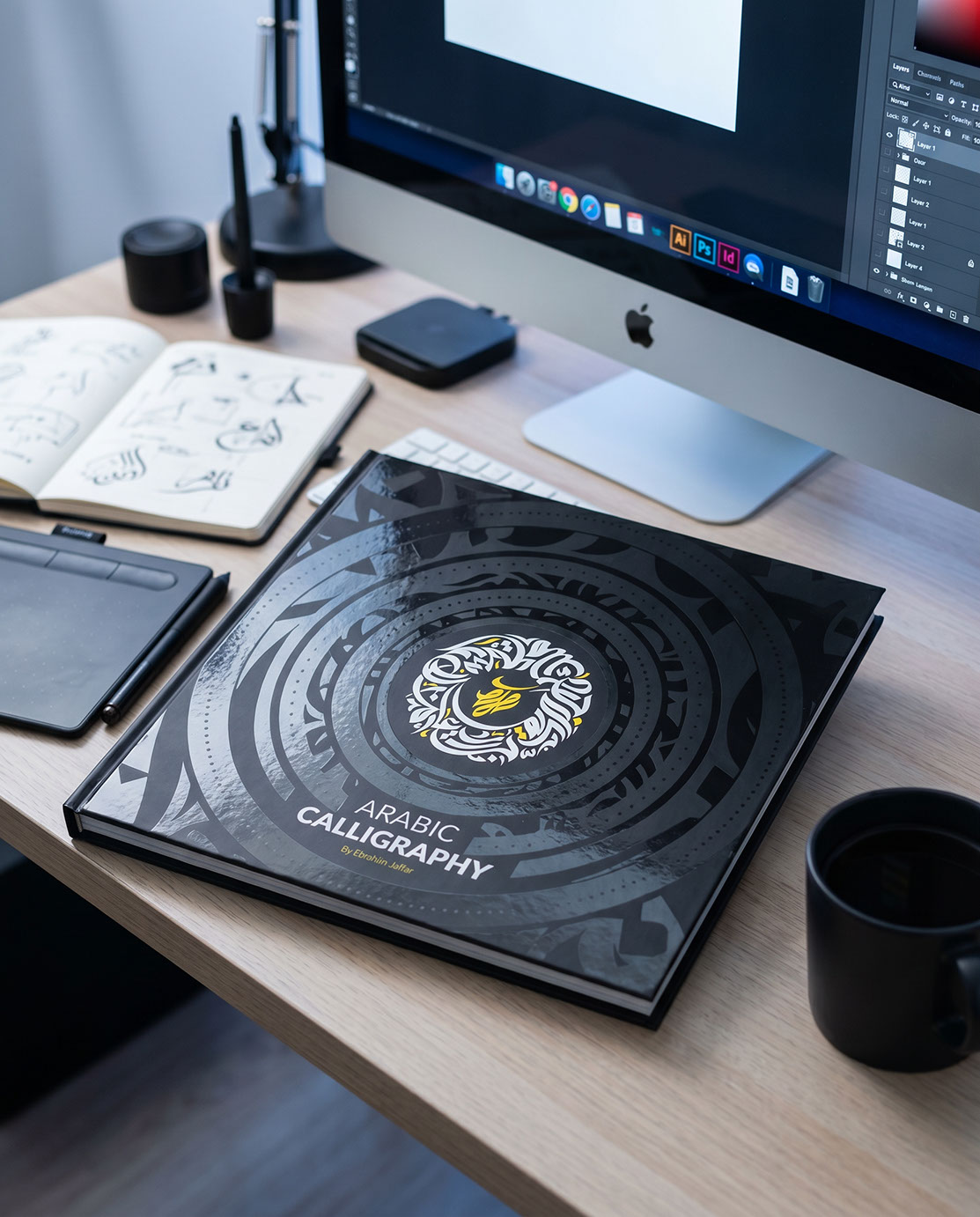Arabic Calligraphy Book By Ebrahim Jaffar - eje